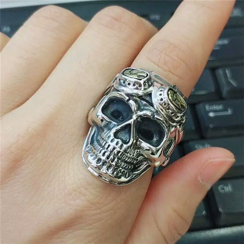 Cincin Pria punk style men ring biker series