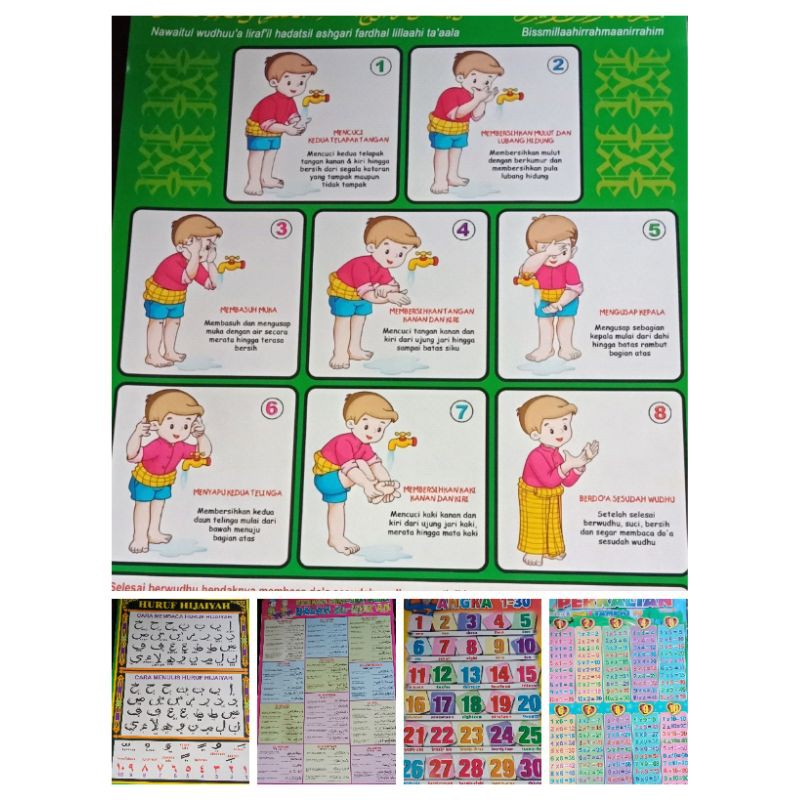 POSTER DINDING ANAK / POSTER ABJAD / POSTER HURUF / POSTER EDUKASI ANAK