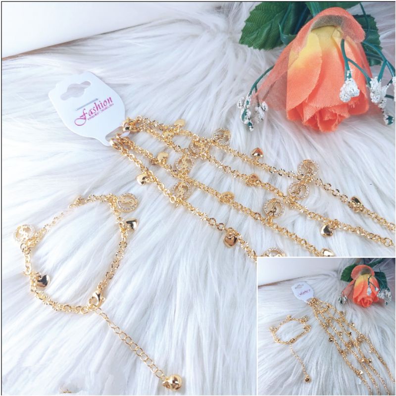 Fourfashion Gelang Tangan Xuping Rantai YSL &amp; Kupu-Kupu JX038