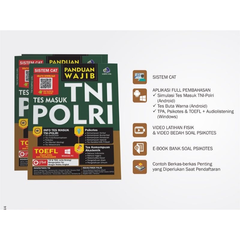 Buku Kompas Ilmu - Panduan Wajib Tes Masuk TNI POLRI