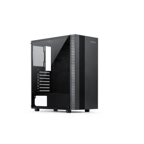Casing komputer gaming Orico Atx tempered glass Usb 3.0 2.0 audio mic a12-205 jc5000 - Pc case