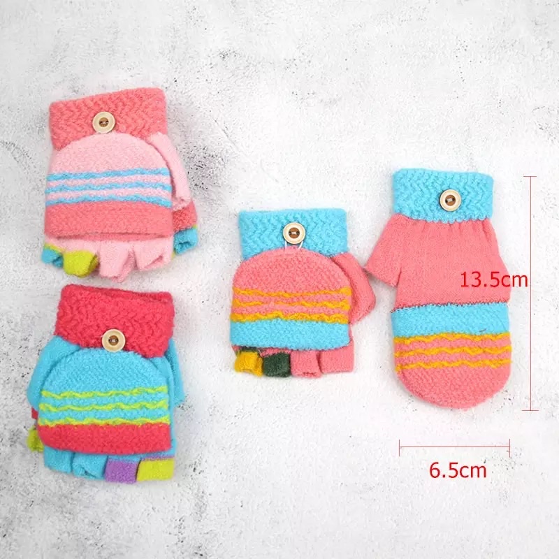 Sarung tangan anak hangat musim dingin kids winter gloves import baby balita rajut knitted hangat river