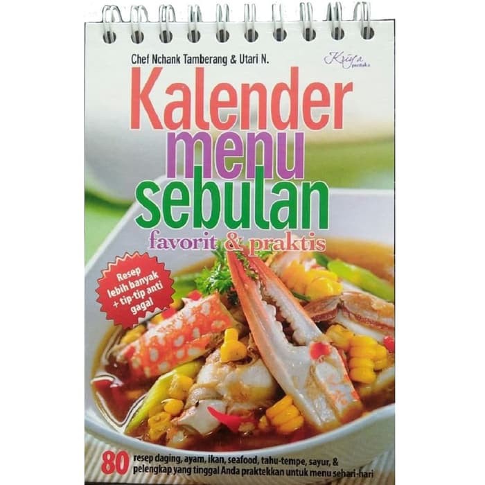 Buku Resep Masak 1 Bulan : Kalender Menu Sebulan Favorit & Dan Praktis BKIL_1080