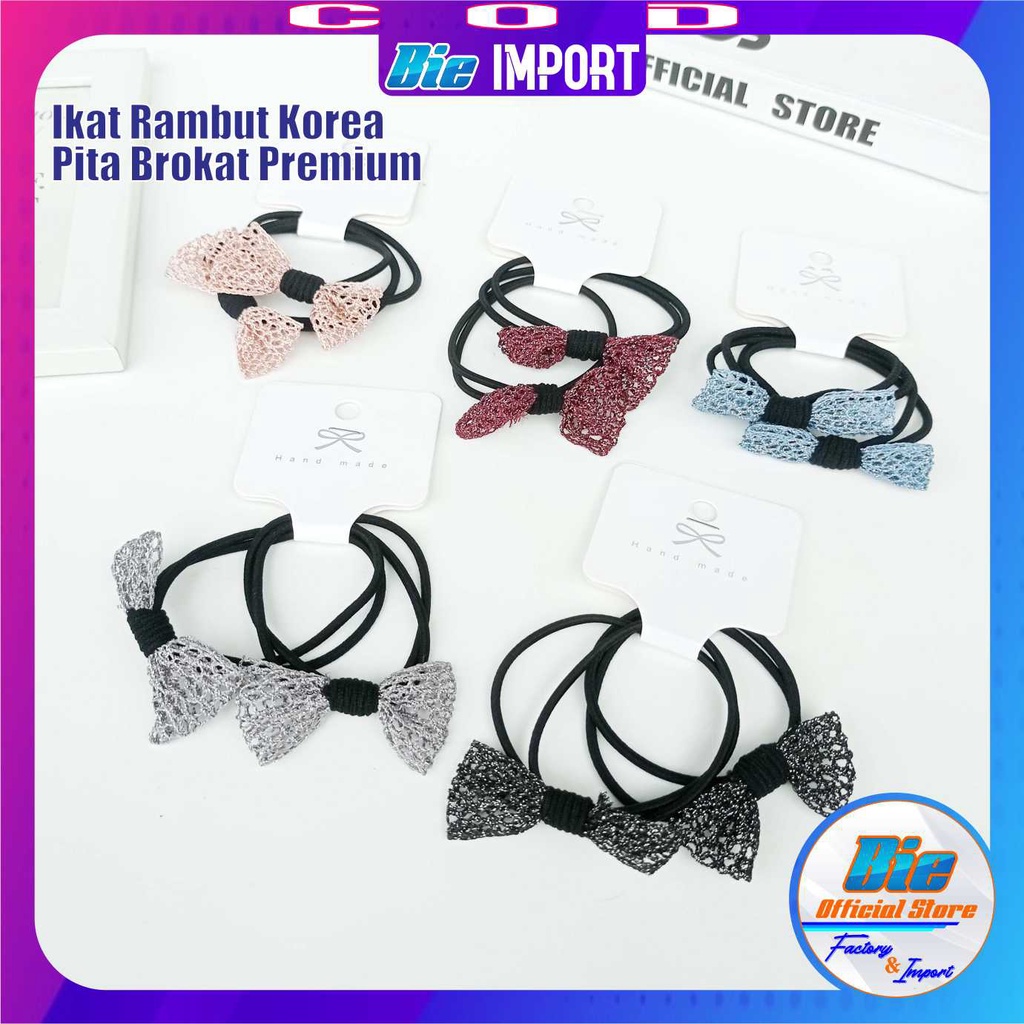 Ikat Rambut Korea Brokat Premium Impor Best Seller