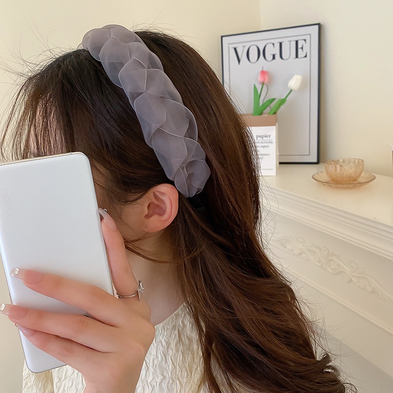 BANDO KEPANG MESH WARNA SOFT BANDANA BRAID HEADBAND KOREAN STYLE BENDO ANAK AKSESORIS RAMBUT KOREA HAIR BAND ACCESSORIES