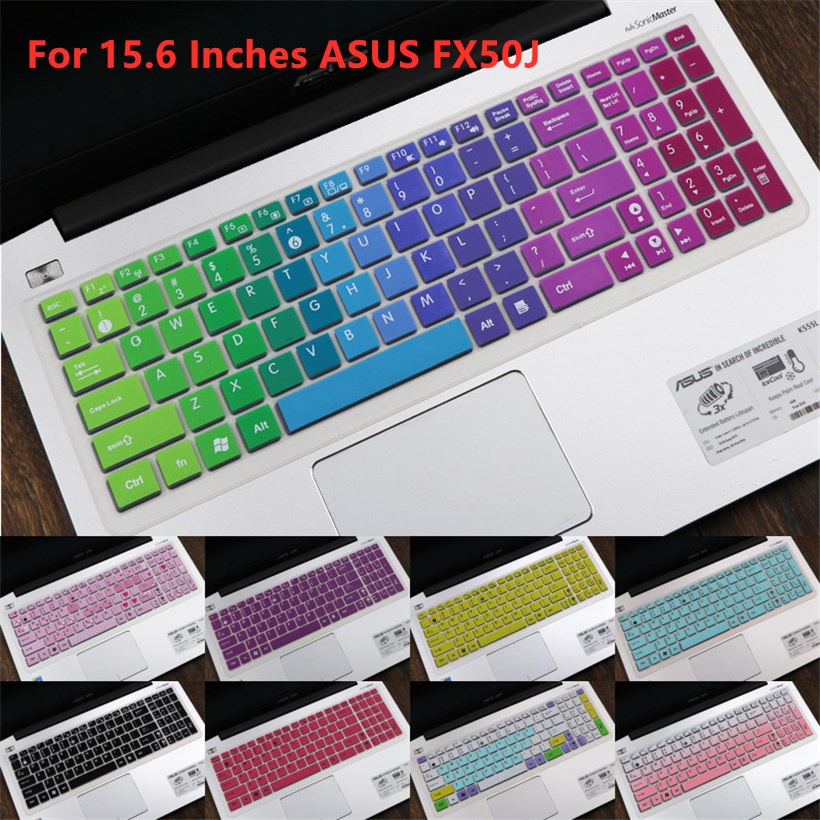 For 15.6 Inches ASUS FX50J Soft Ultra-thin Silicone Laptop Keyboard Cover Protector