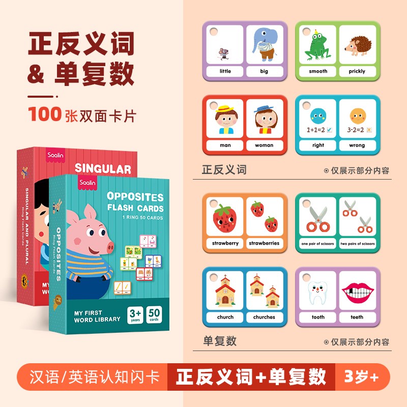 Saalin My First Word Library Flash Card mainan edukasi belajar anak