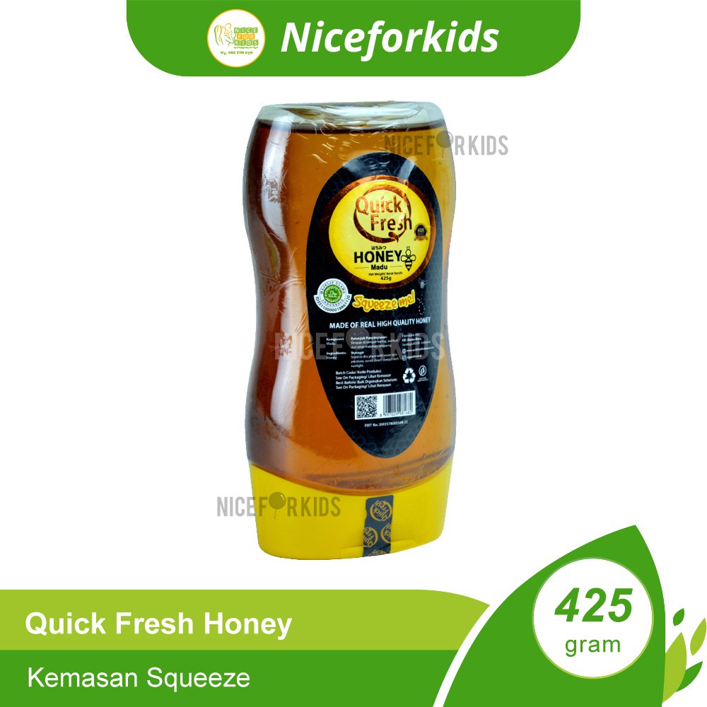 Quick Fresh Honey Squeeze 425GR / Madu Murni 425GR