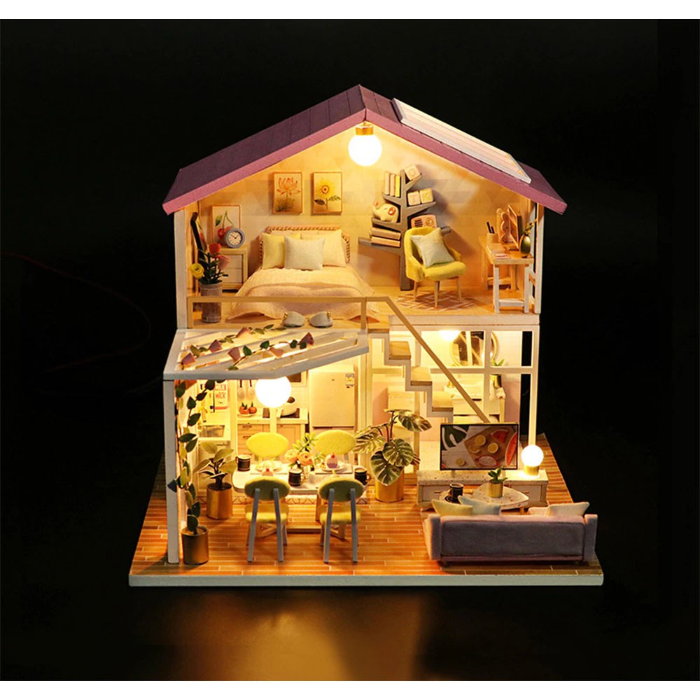 Rumah Miniatur Boneka 3D Lux / Rumah Boneka Mewah 3D 1:24