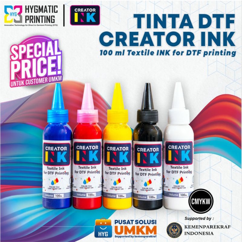 Jual Paket Tinta Dtf Cmyk Cmyk W Creator Ink Ml Shopee Indonesia