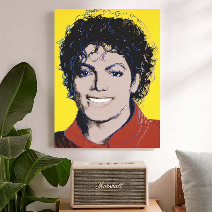 "Pop Art, Michael Jackson Pop Art" Poster Kayu (30x22)