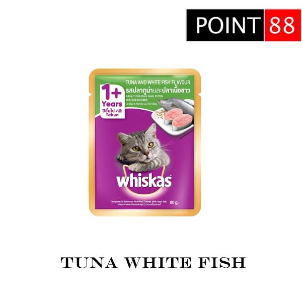 Whiskas Pouch Tuna White Fish