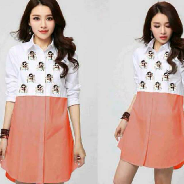 Dress Tunik Nina Combinasi