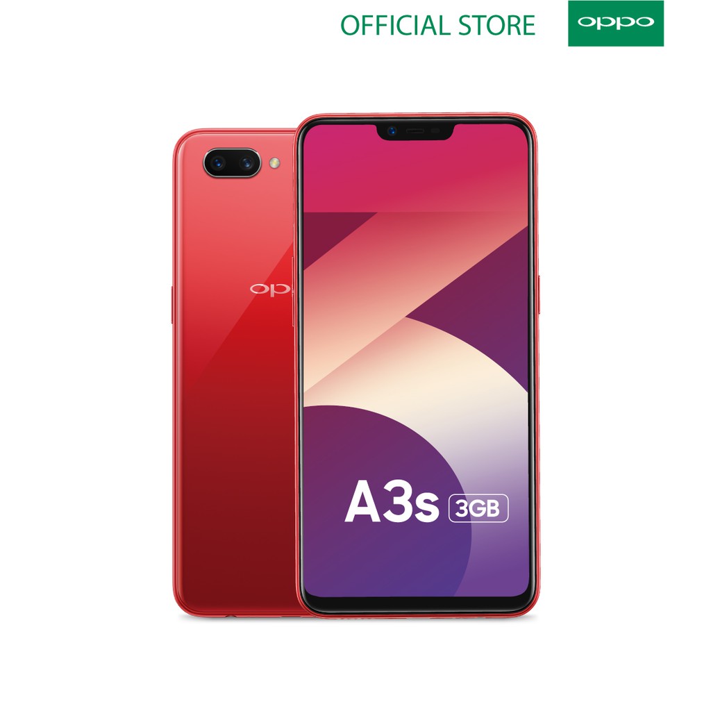  OPPO A3S Smartphone 3GB 32GB Red Dual Camera Shopee 