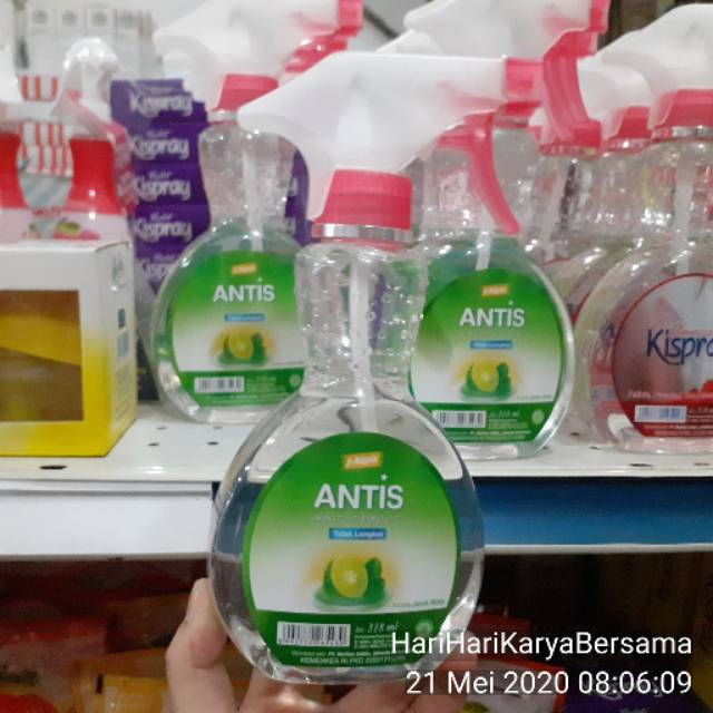 antis botol spray 318ml/ refill 300ml