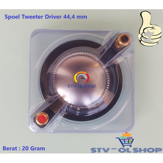 Spoel Tweeter Driver 44,4 + binding Post / Spool Driver 44,4 mm