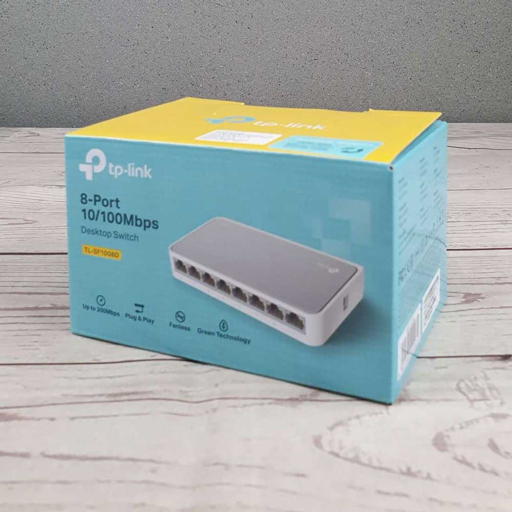 TP-LINK Desktop Switch 8-Port 10/100Mbps - TL-SF1008D - White