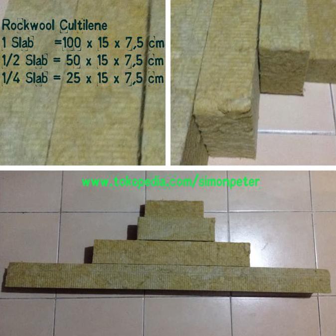 

ROCKWOOL CULTILENE KHUSUS HIDROPONIK 1 SLAB 100X15X7,5CM