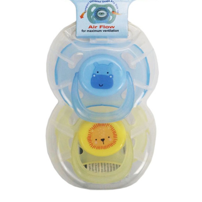 BABY SAFE Air Flow Pacifier Babysafe Isi 2 Empeng Bayi Baby Soother