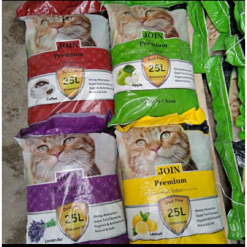 pasir Kucing Pasir join premium 25 liter aroma gumpal bentonic Pasir Kucing Murah