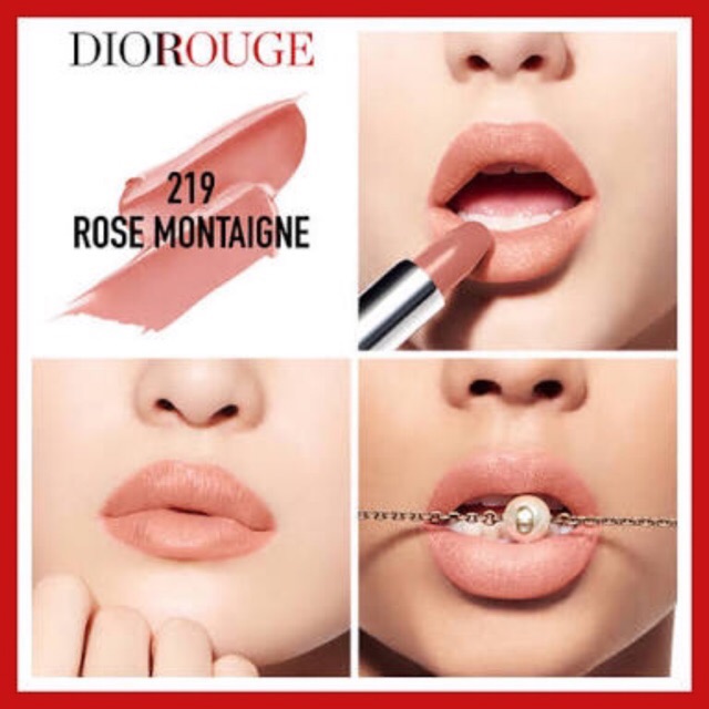 Rouge Dior Lipstick 219 Rose Montaigne 