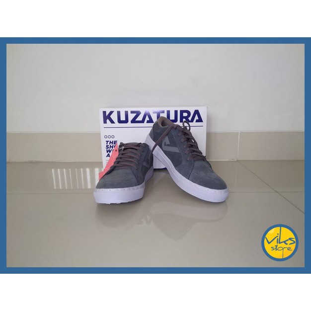 Sepatu Sneakers Pria Cowok Tali Style Casual Distro Kuzatura Original Suede Lokal Premium Elegan