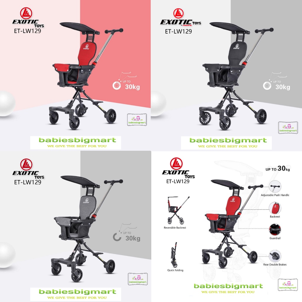 MAGIC STROLLER EXOTIC LW 979 LW 959 LW 989 LW 999 1 LW 002 LW 007 LW 129 LW 118 LW 211 LW 212 PACIFIC KERETA DORONG STROLER