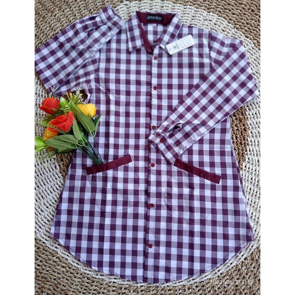 Tunik Katun Kotak - kotak