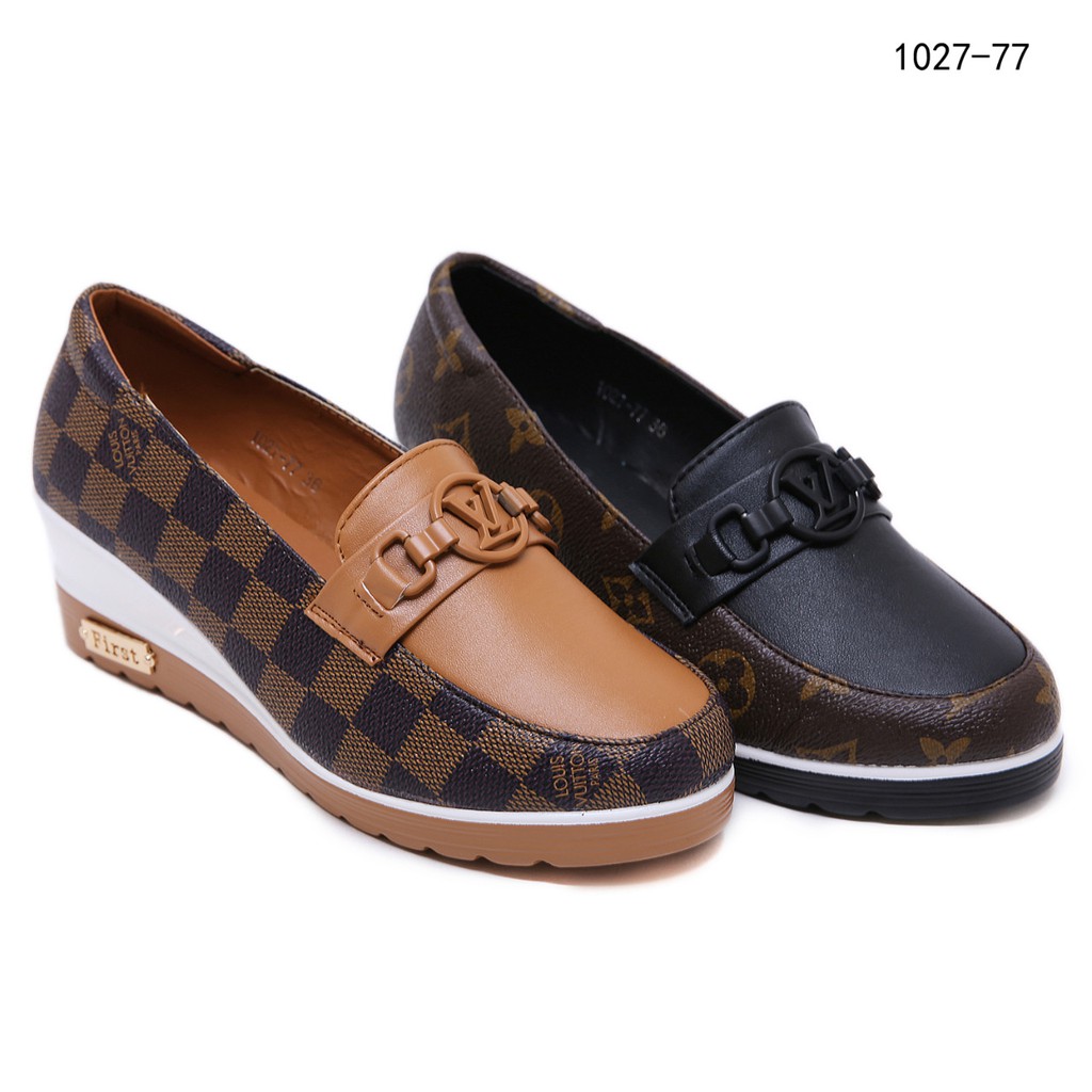 1027-77 HU67 LV WEDGES SEPATU WANITA IMPORT TERMURAH BATAM