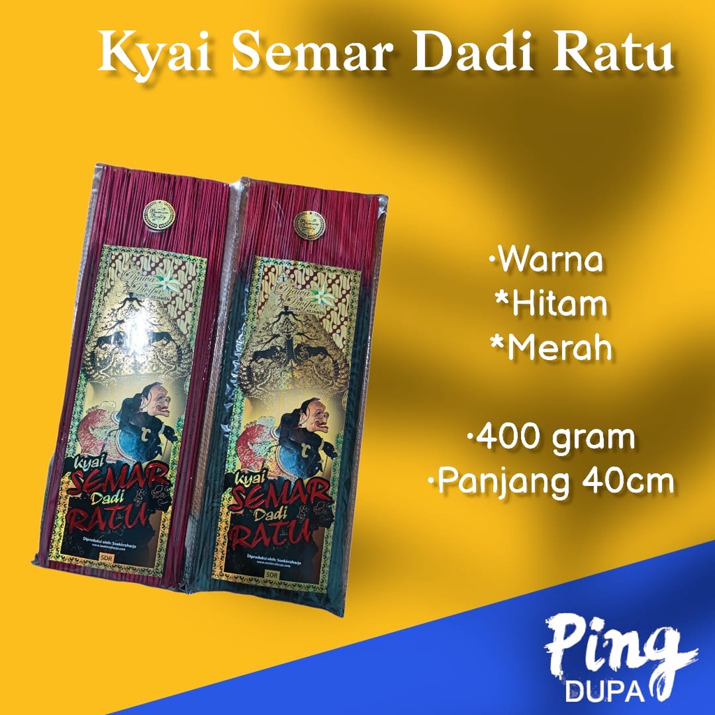 Dupa Misik Hio Kyai Semar Dadi Ratu 400 gram 4ons