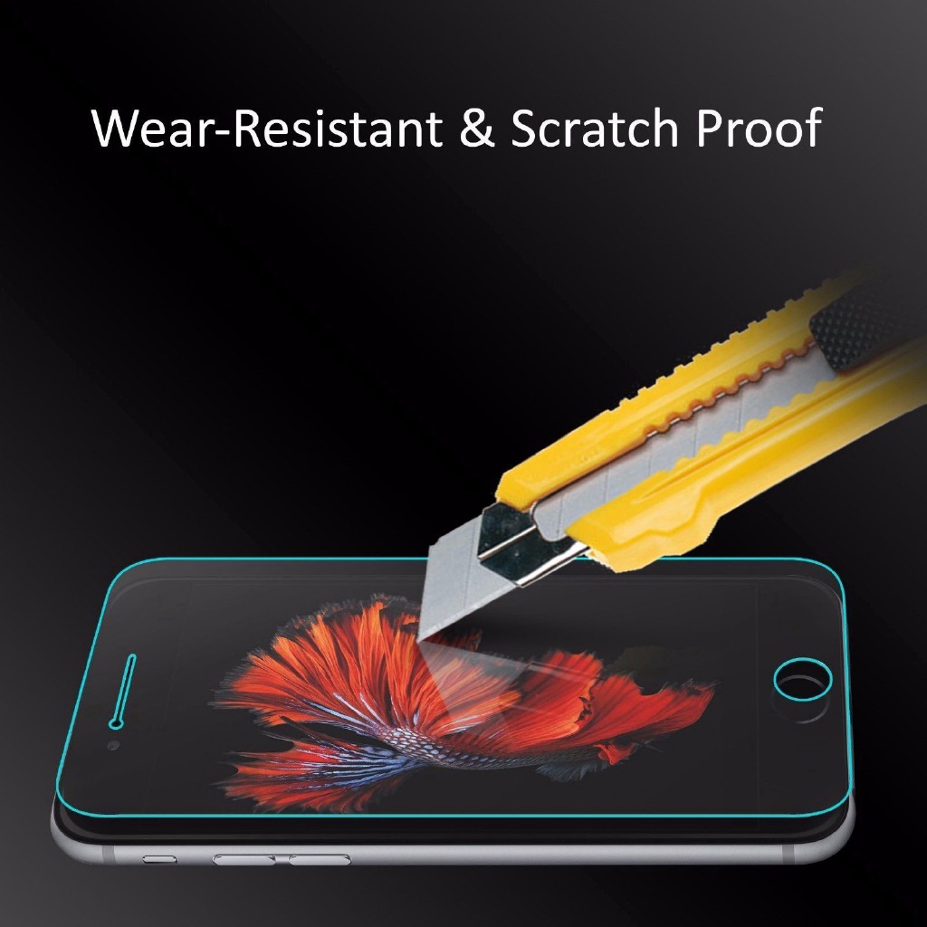 Layar Penuh iPhone Tempered Glass Pelindung Layar iPhone Transparan (Untuk iPhone 6 - 13 PRO MAX ) + IPhone 14 Pro Max 14 Plus screen protector
