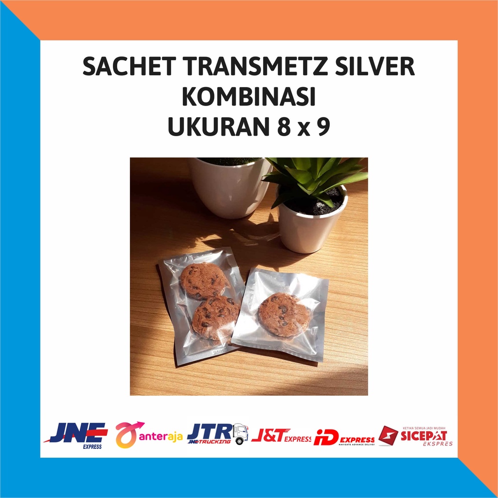 (500pcs) Sachet  Transmetz Silver 15gram K-PACK / Bubuk Kopi / Teh / Masker ukuran 8 x 9 8x9
