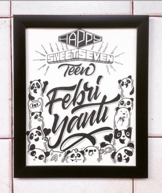 Lettering Huruf N Letter Lettering Huruf N Letter