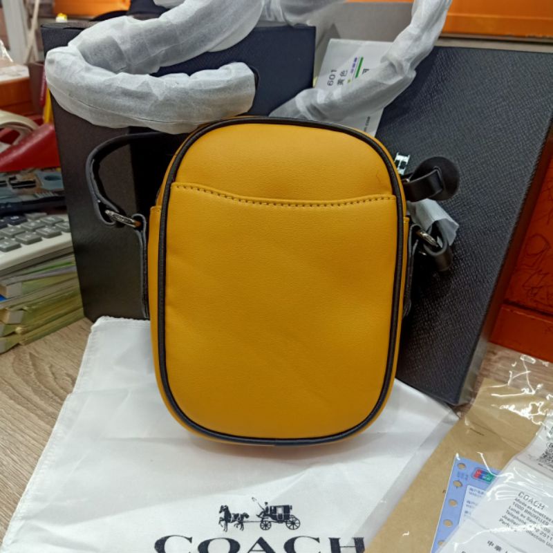 Tas Selempang Coach Yellow Mini Crossbody Bag Premium Quality