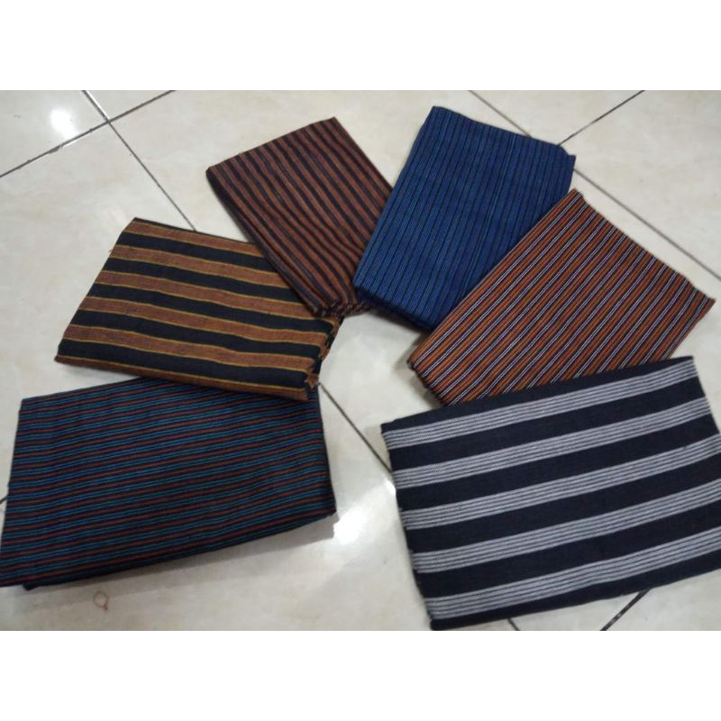 [ Luriklarik ] 70x300cm Kain Baju Lurik Surjan Lorek Adat Jawa Tradisional Jogja Tenun Klaten Solo