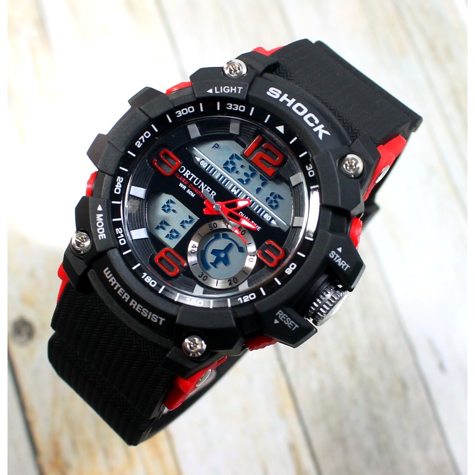 jam tangan pria FORTUNER original terbaru murah sporty qnq 0373