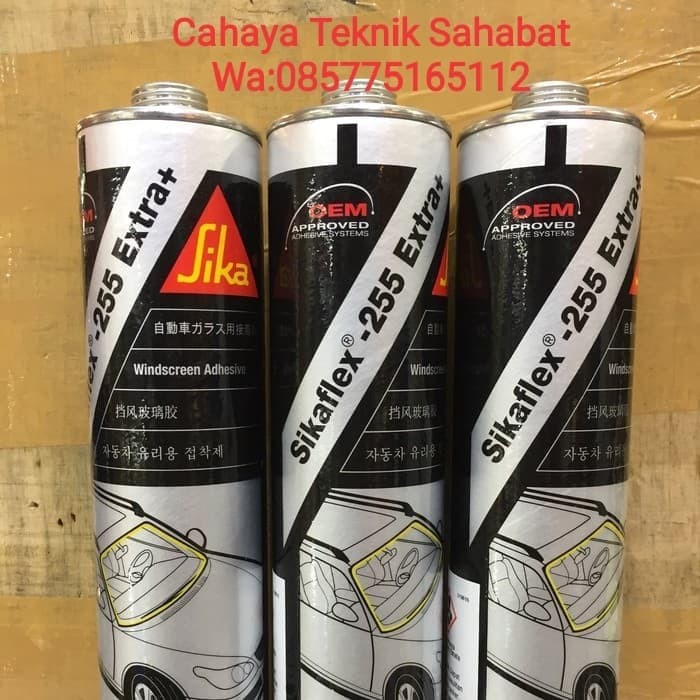 Sikaflex 255 FC lem kaca mobil warna hitam