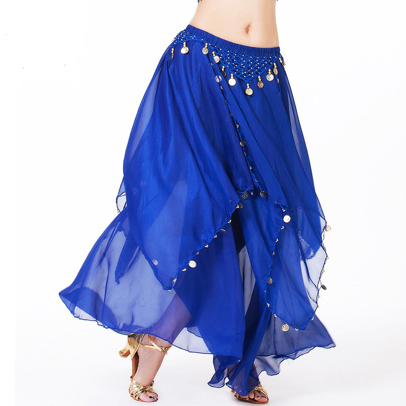 ROK TARI PERUT BELLY DANCE SKIRT ALADIN SIMPLE COIN SIFON KOSTUM TARI TAMBORIN PENTAS BAWAHAN