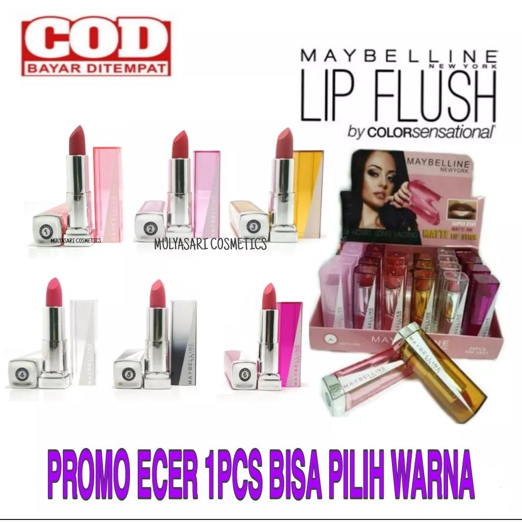 [PROMO ECER 1PCS/PER BATANG BISA PILIH WARNA] Lipstick Maybelline Putar SuperStay - lipstik Maybelli