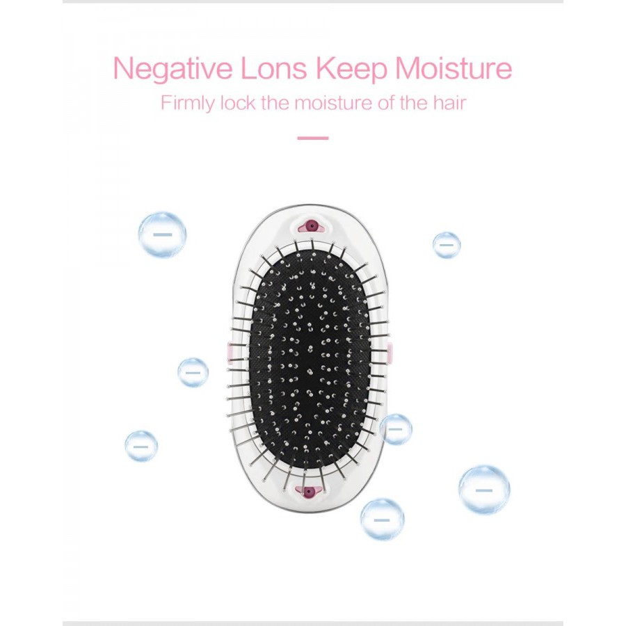 JM-10 - Negative Ionic Vibration Massage Brush for Hair