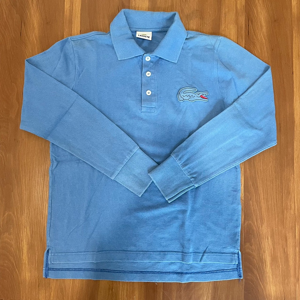 Lacoste Polo Shirt Lengan Panjang Biru