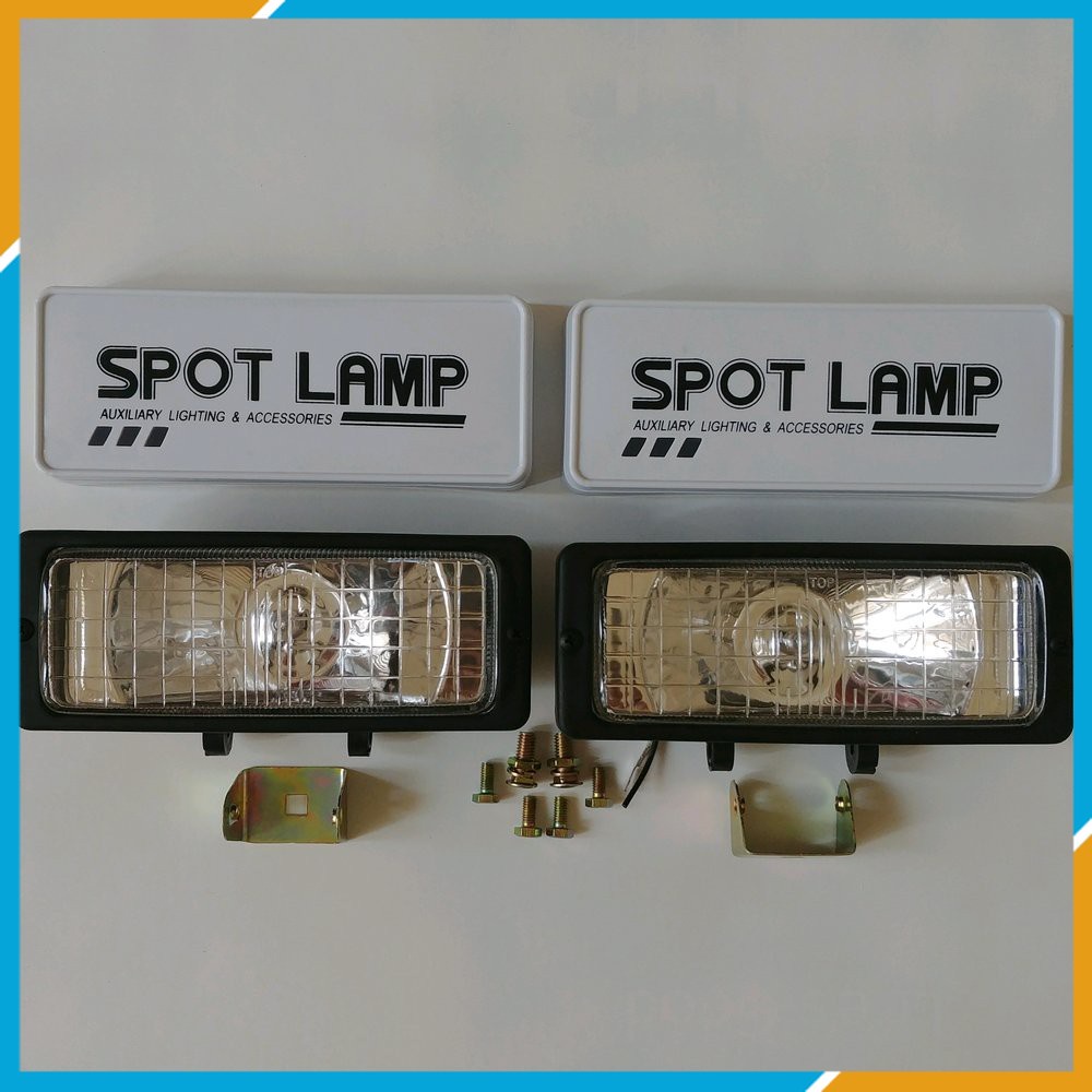 VARIASI foglamp lampu sorot bumper depan mobil kotak persegi galaxy universal / toyota kijang grand