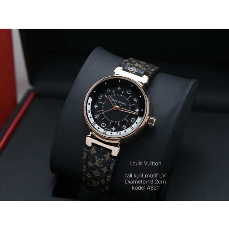 LOUIS VITTON Jam Tangan Wanita New LV Motif A821 Branded Grade Premium