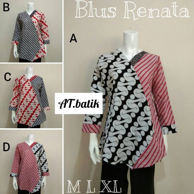 Blus renata andara batik modern batikb kantor