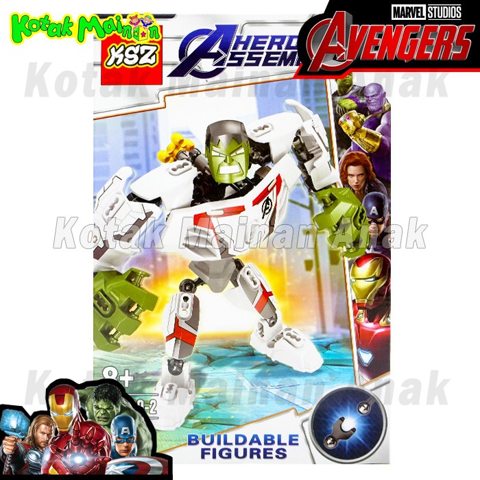 Mainan Anak Brick Heroes Assemble Avengers KSZ 330 Hulk