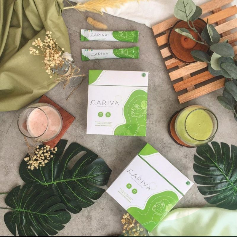 CARIVA 1 BOX TANPA RASA COLLAGEN ISI 20 SACHET BPOM COLAGEN