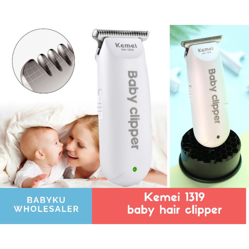 Baby hair trimmer / Clipper baby hair machine Kemei 1319 / Alat cukur rambut bayi anak