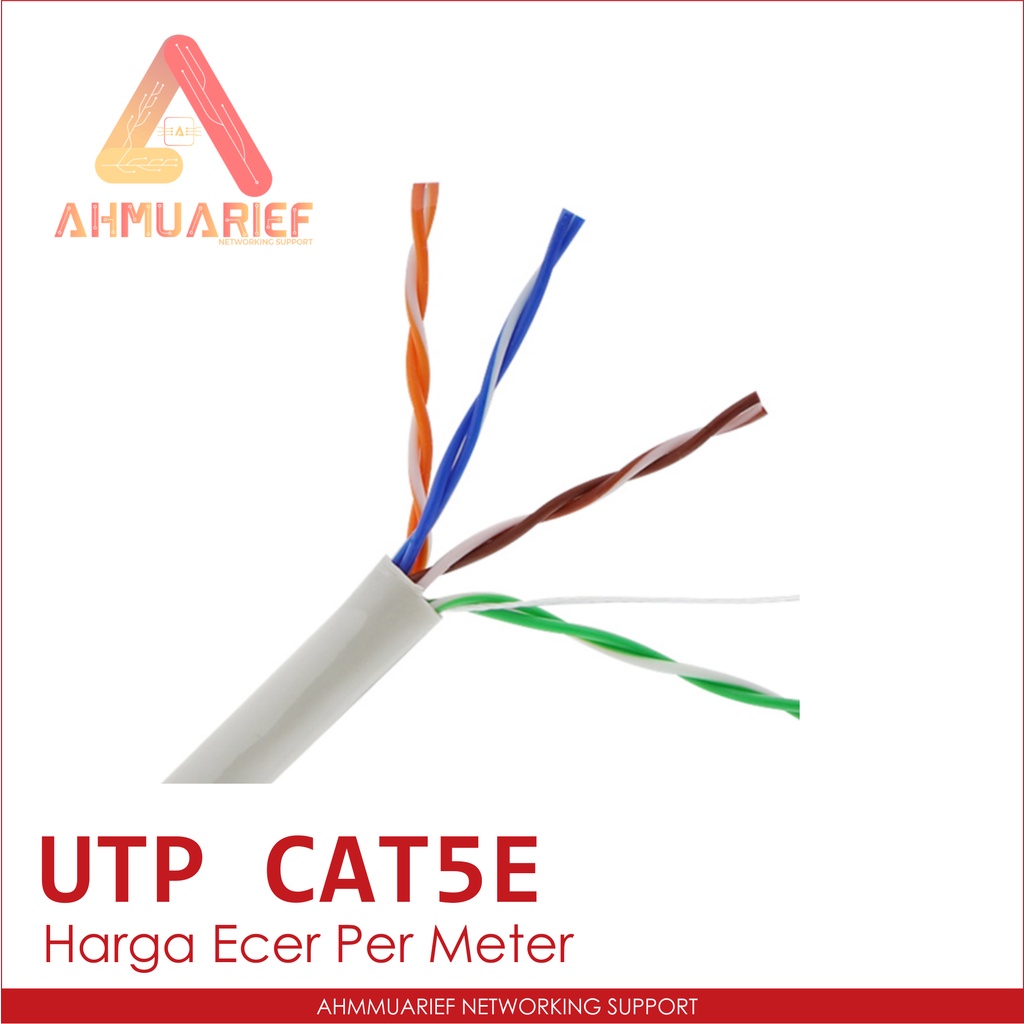 KABEL UTP FTP LAN CAT 5E ECER PER METER CABLE JARINGAN