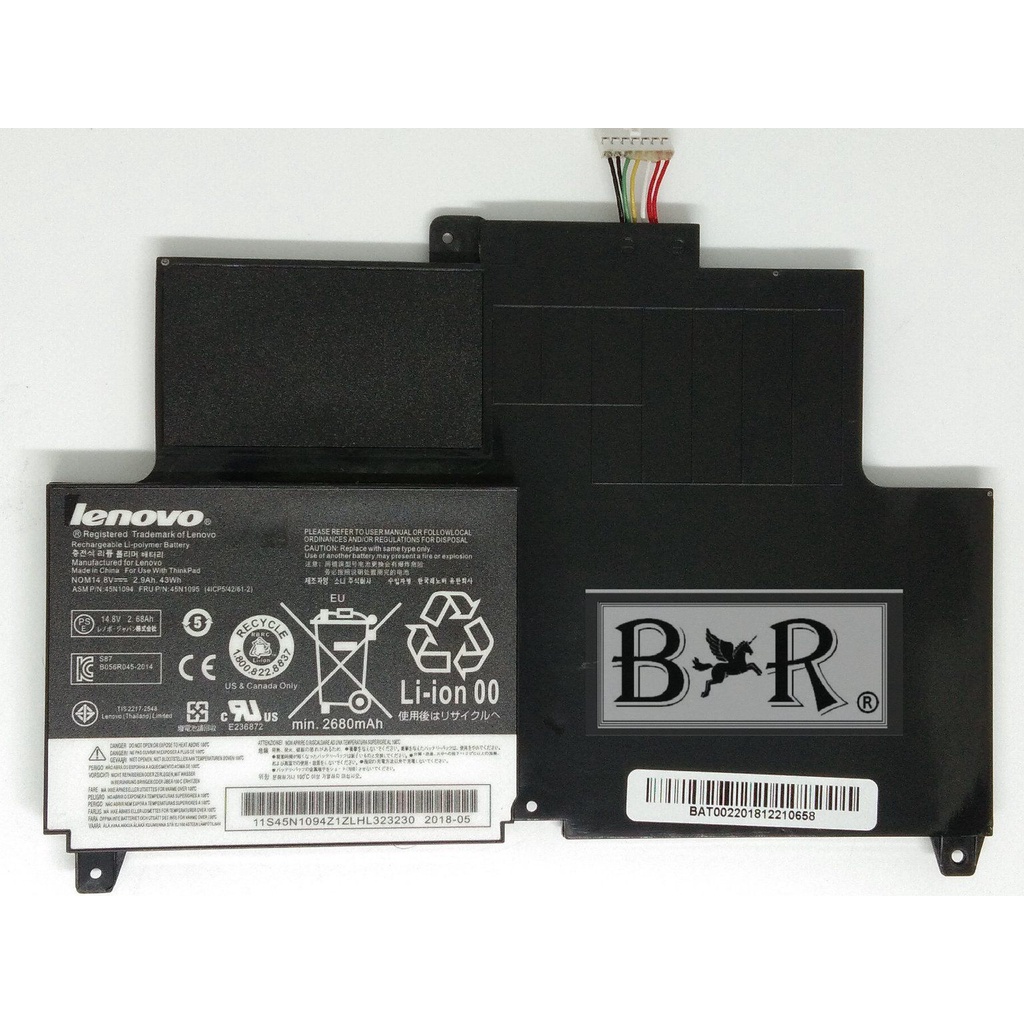 Lenovo Laptop Battery For Thinkpad S230U 45N1094 45N1095 14.8V 43 Wh