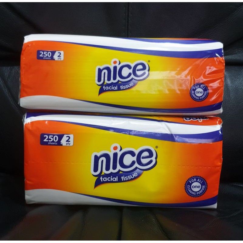 TERMURAH! Tissue Nice Facial Soft Pack 250 Sheet 2 Ply / Tisu Lembut Untuk Wajah